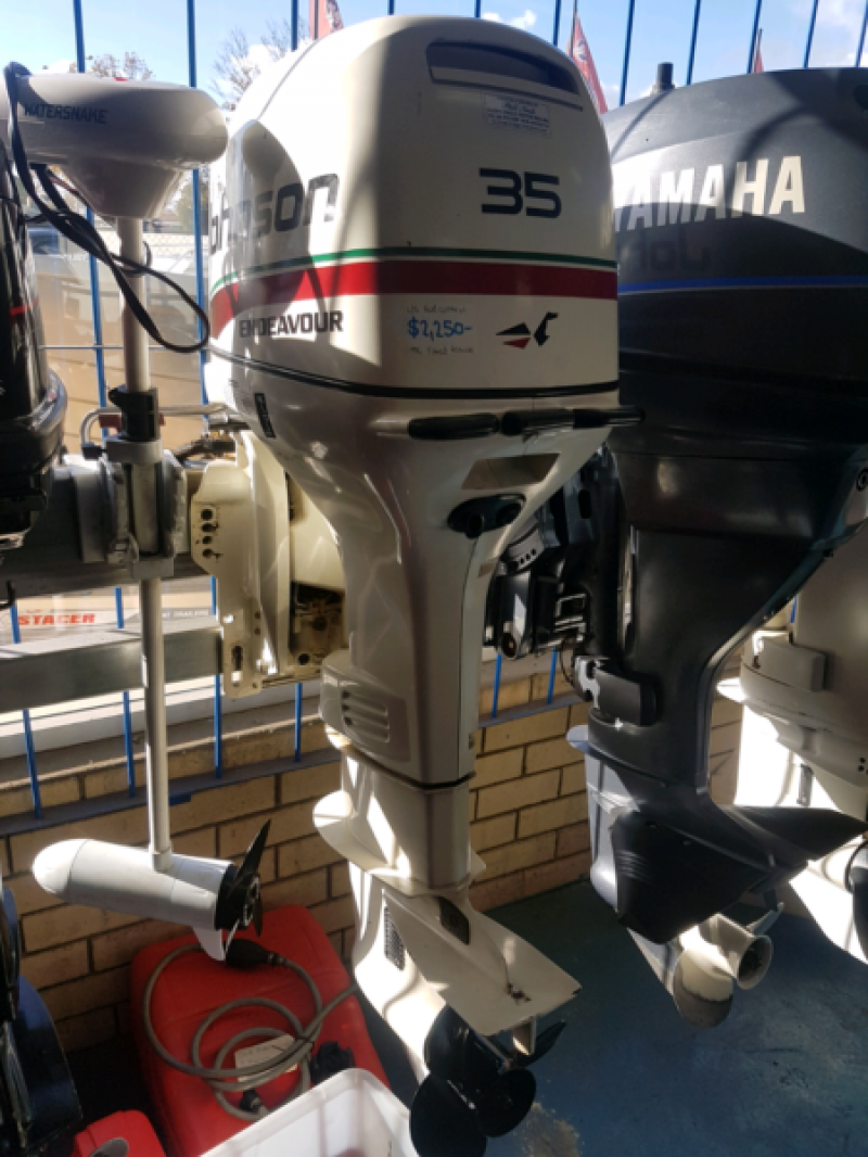 35hp Johnson forward control Bluewater Marine